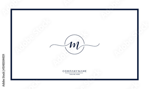 M or MM Alphabet letters logo monogram icon