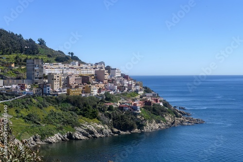 Coastal residential view of Monte Hacho in Ceuta