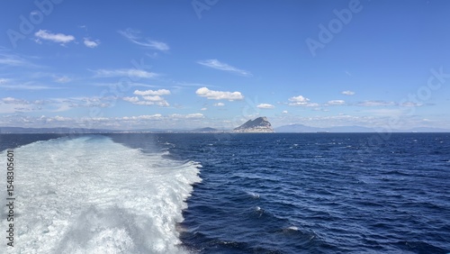 Panoramic view of the Strait of Gibraltar from Ceuta