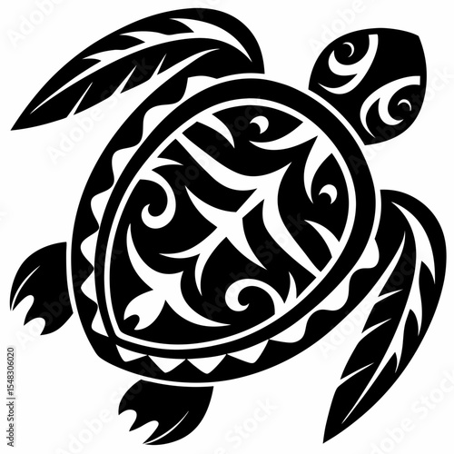 Polynesian Sea Turtle Tattoo Design Tribal Art