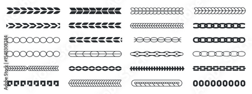 Collection of decorative borders and patterns in various styles