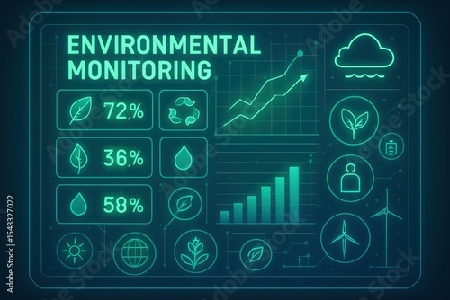 Environmental Monitoring Dashboard With Data Graphics