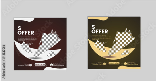 shoes post design template for social media