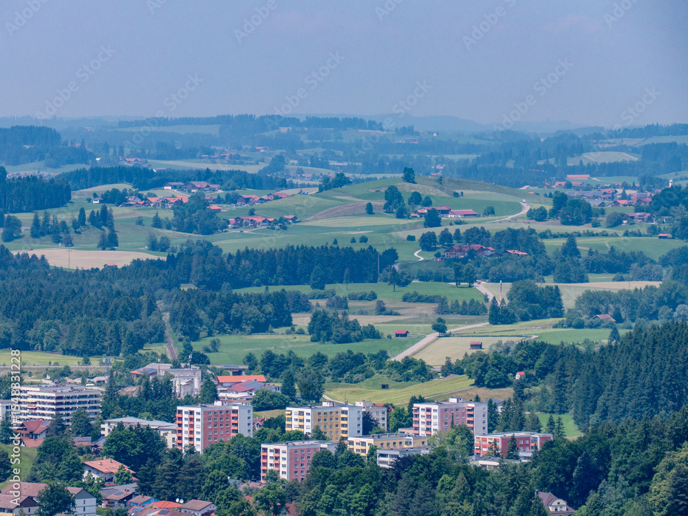 Fototapeta premium Wohnen am Ortsrand
