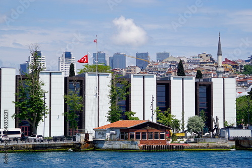 Photography waterfront view of naval museum in itanbul