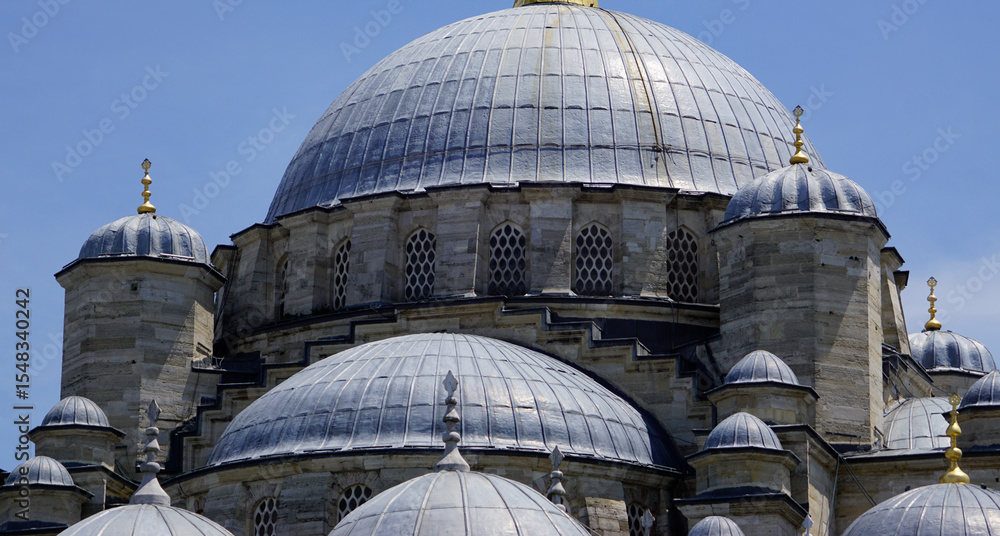 Fototapeta premium close up roof from suleyman mosque