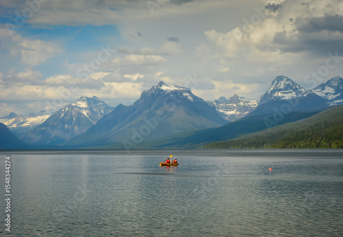 Lake Mcdonald in Glacier National Park as viewed from Apgar Village