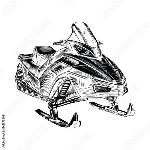 Snowmobile silhouette