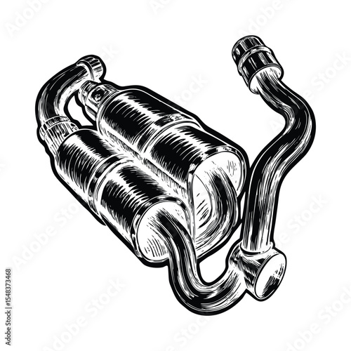 Dual exhaust silhouettes