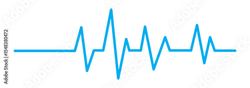 Red heartbeat line icon. Vector illustration isolated on a white background. Eps 10. With love in heart.