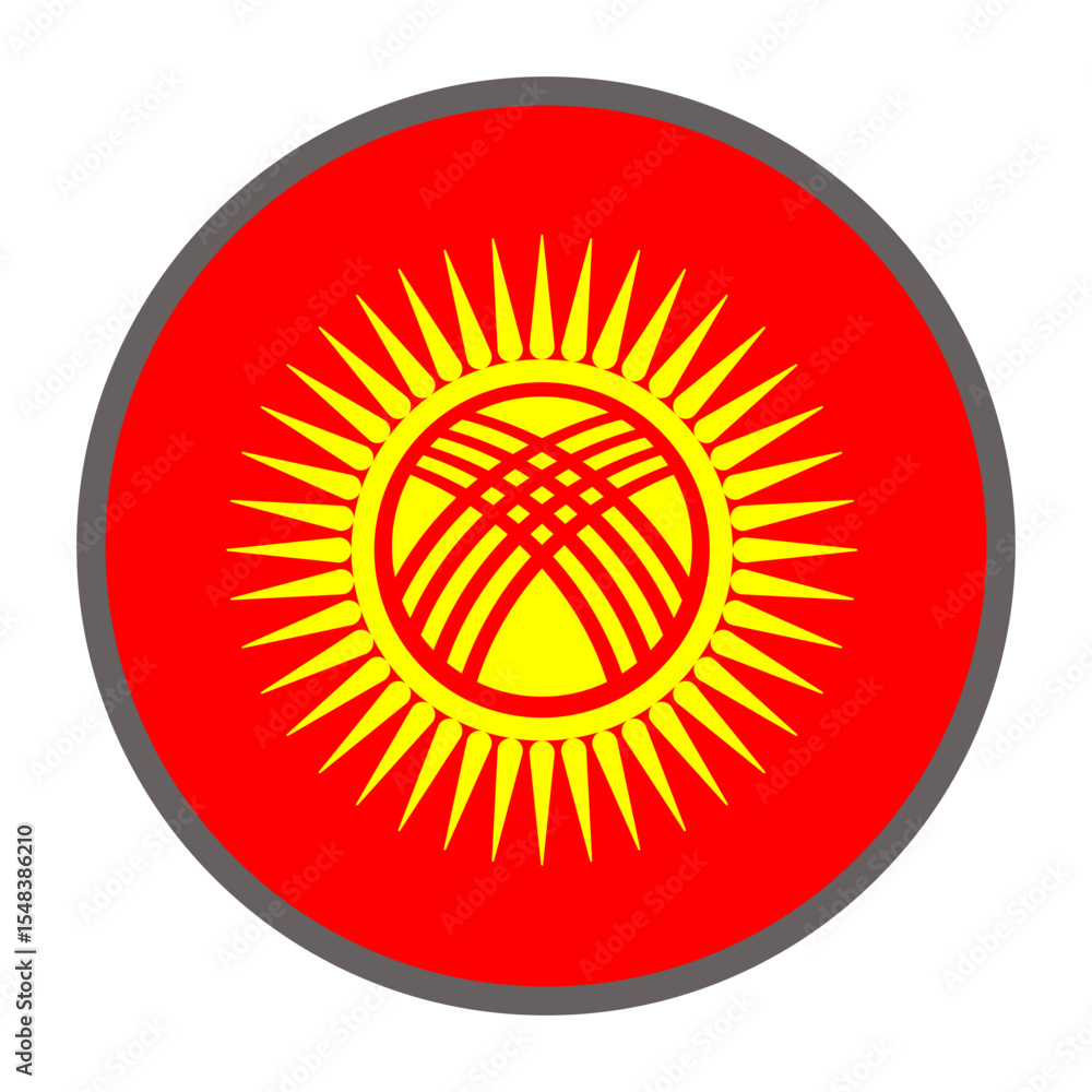 round flag of Kyrgyzstan country on white background vector
Vector round flag round flag of Kyrgyzstan country on white background vector
Vector round flag