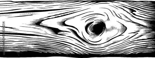 Vintage weathered wood grain and knot design for rustic art and decor