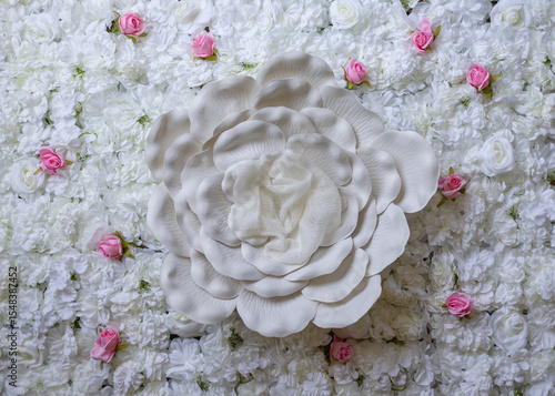 Digital photography background flower for newborn and baby. Selected focus.