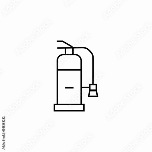 fire extinguisher tank icon sign vector