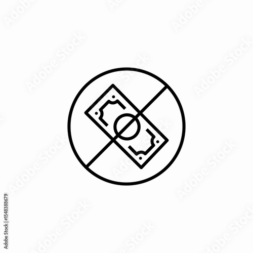 no money sign icon sign vector