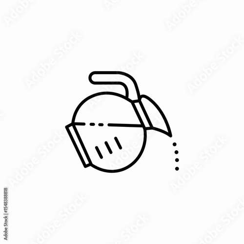 pouring liquid dispenser icon sign vector