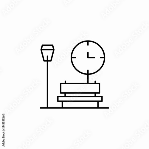 weight scale lamp icon sign vector