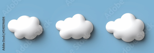 Fotografia Tree cute white clouds