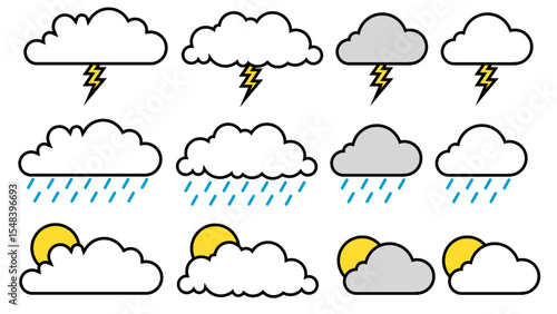 nuvens clima