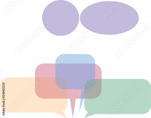 Balões de texto coloridos callout