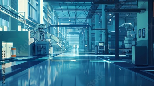 Modern factory interior