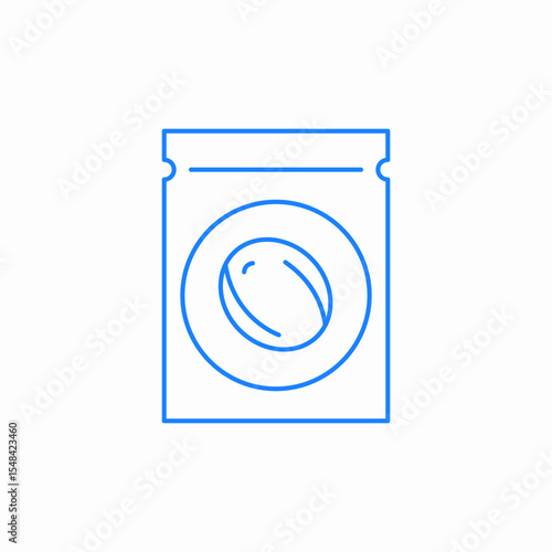 coffee bag icon sign vector