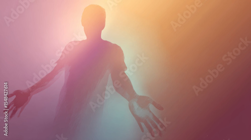 Emotional vector of human figure reaching out symbolizing overdose awareness and mental health support