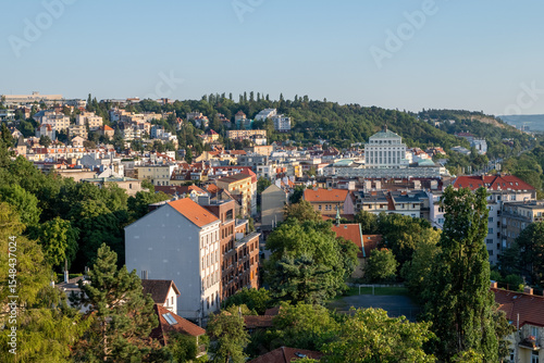 Canvas Print Prague, Czechia - 08.12.2024 - Sunset at Vysehrad Castle