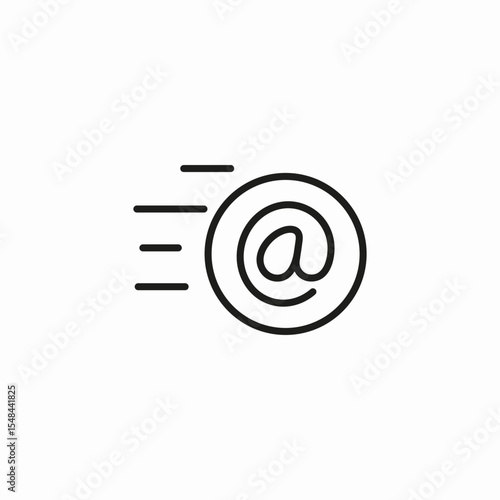 fast at sign icon sign vector
