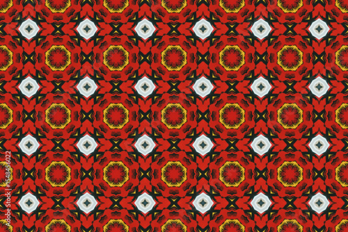 Seamless Geometric Texture Art Design Textile Symmetric Endless Interior Graphic Cloth Fabric Visual Template Perspective Shape Wallpaper Background Luxury Fashion Tile Decoration Digital Pattern.