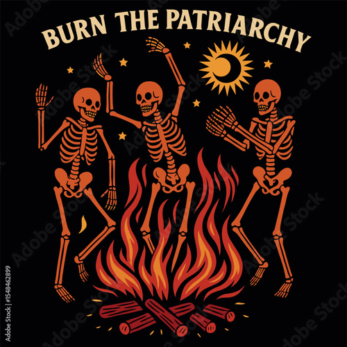 Burn The Patriarchy, Funny Feminist Halloween 