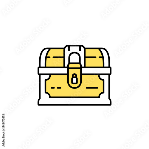 Locked loot chest with glow representing In-Game Items and gaming culture  
