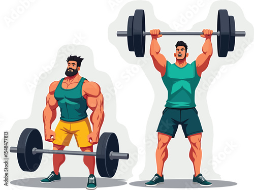 Bodybuilding workout fitness training weightlifting training exercises for muscle growth and strength training