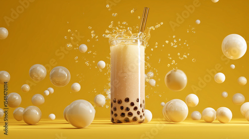 Sip the fun! Try our creamy bubble milk tea with chewy tapioca pearls — your new obsession awaits!

