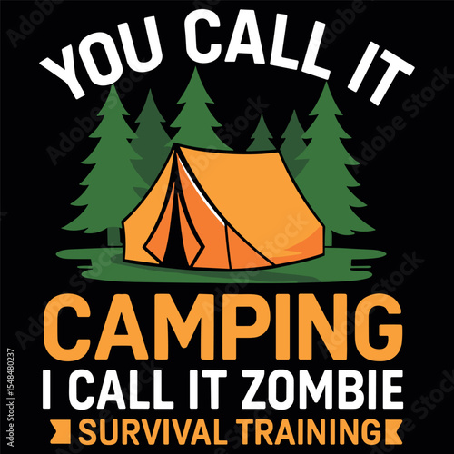 Zombie Survival Camping Funny Outdoor 