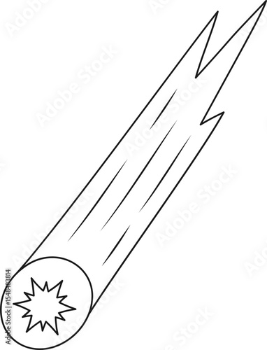 comet hand drawing element