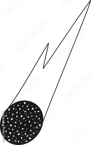 comet hand drawing element
