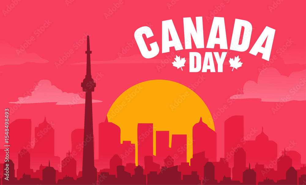Fototapeta premium Happy Canada Day to all Canadians