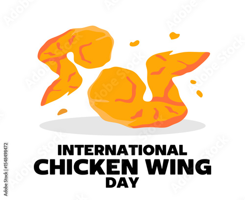 Happy International Chicken Wing Day with delicious chicken wing