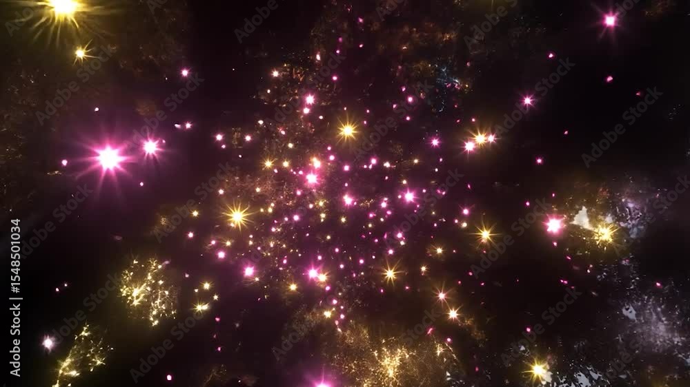 custom made wallpaper toronto digitalAbstract design with glittering pink and gold lights