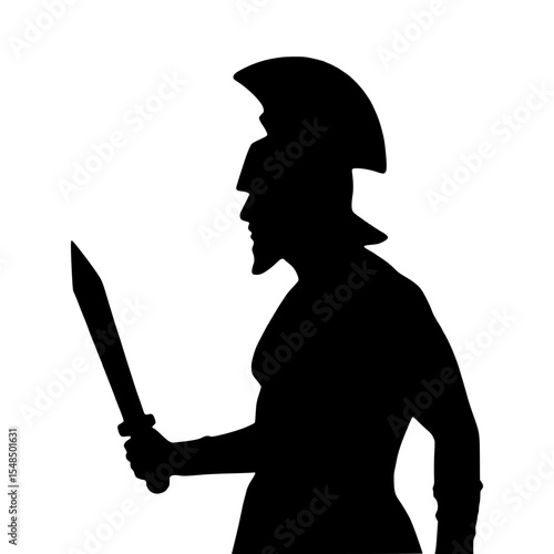 Warrior Silhouette - Ancient Battle
