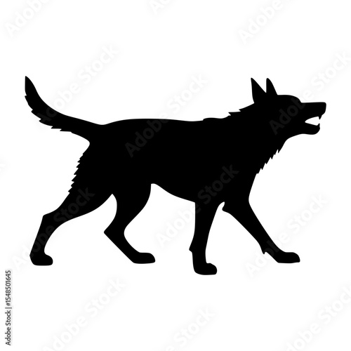 Silhouette Dog - Loyal Guardian