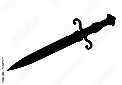 Silhouette Sword - Minimalist Design
