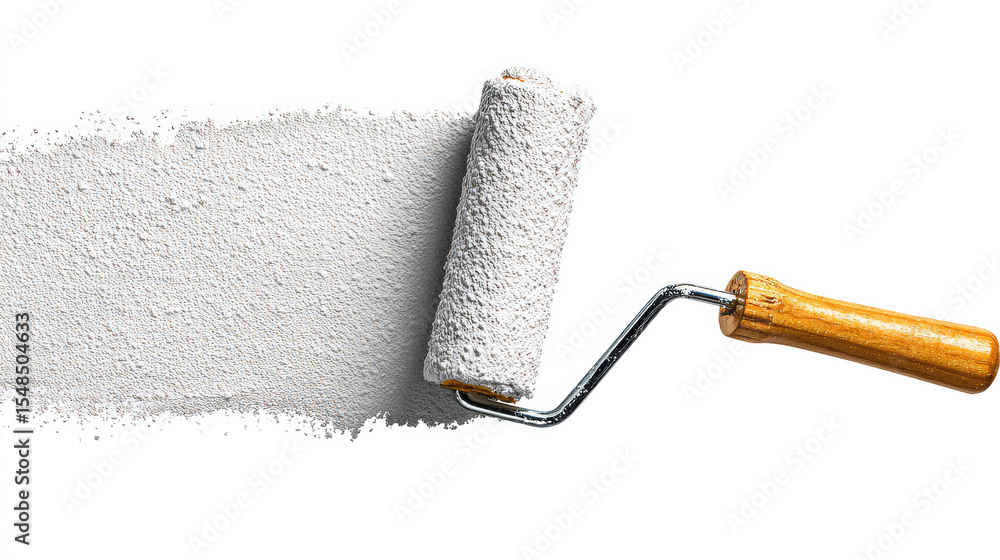 Obraz premium Paint roller isolated on white