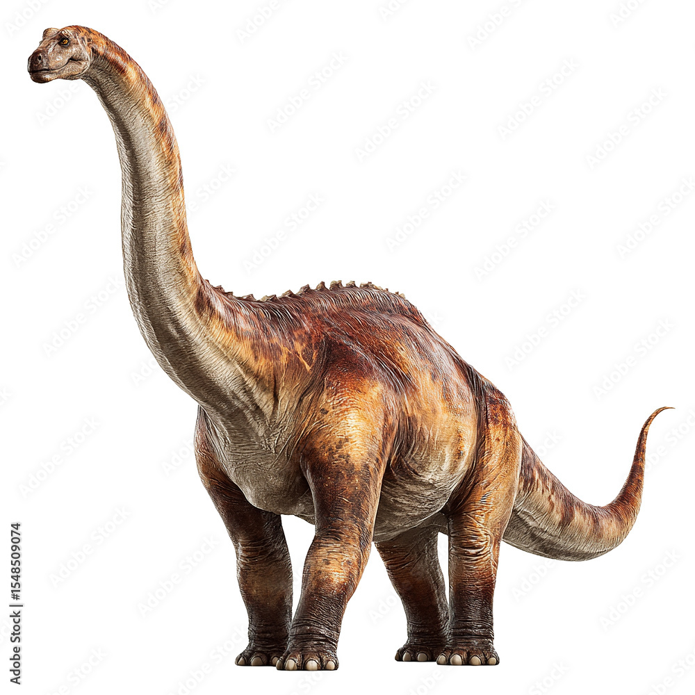 Naklejka premium Brachiosaurus isolated on transparent background