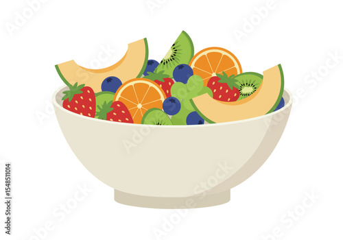 A bowl filled with a variety of fruits