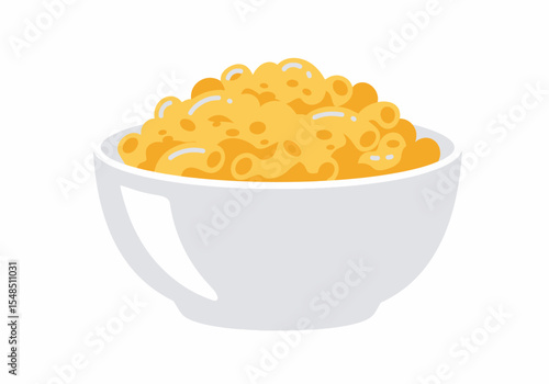 A bowl filled with mac and cheese a comforting dish