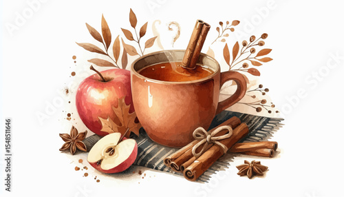 mulled wine with spices