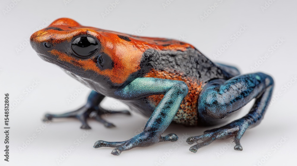 Obraz premium Close-up of a vibrant poison dart frog (1)
