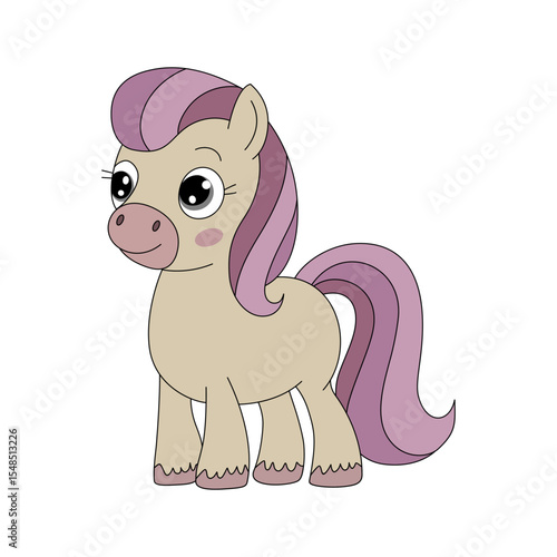 ponei desenho infantil minimalista	